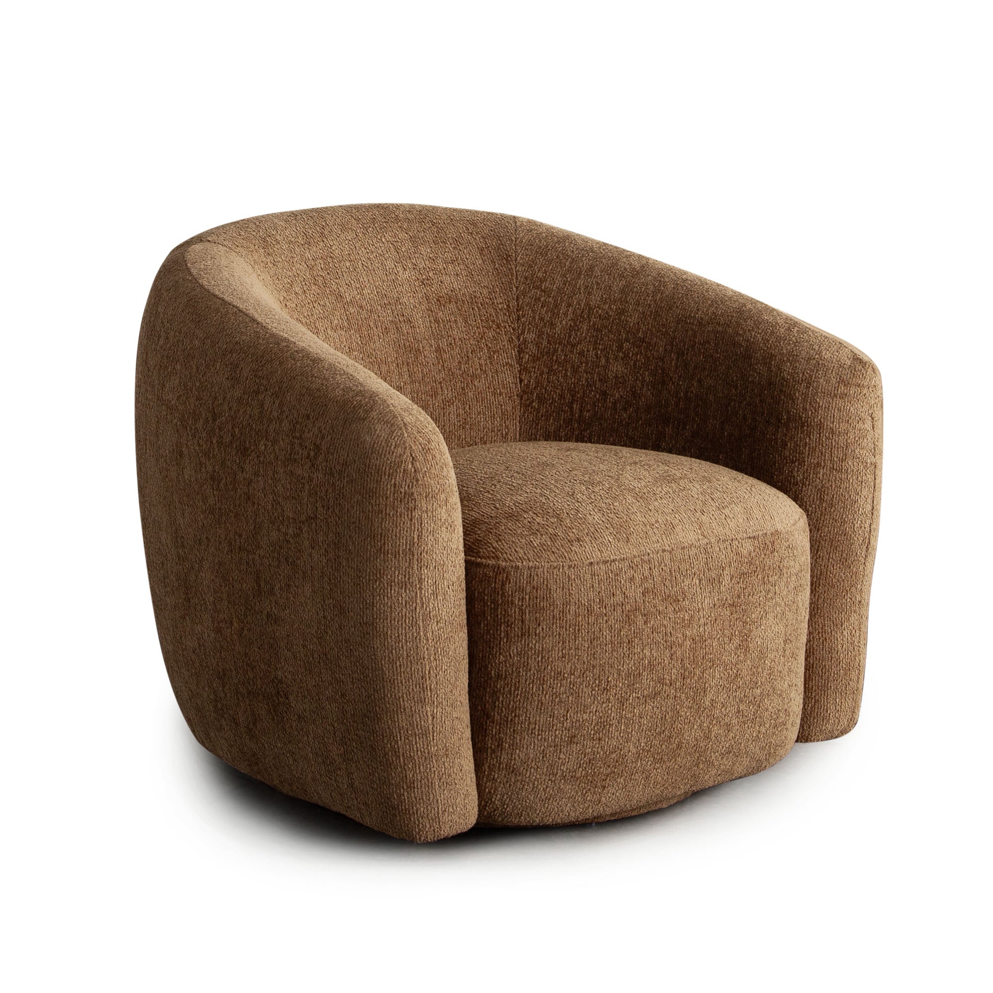 Ocean Swivel Accent Chair in Dune Medal Bronze Performance Fabric by Diamond Sofa