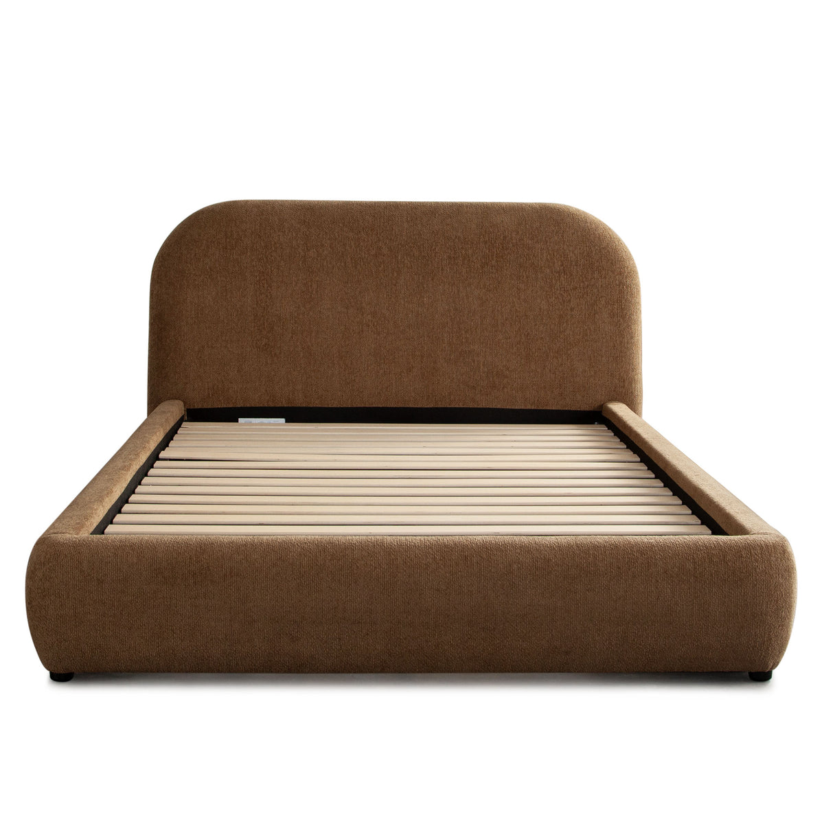 Ocean Eastern King Bed with Mattress Platform in Dune Medal Bronze Performance Fabric by Diamond Sofa