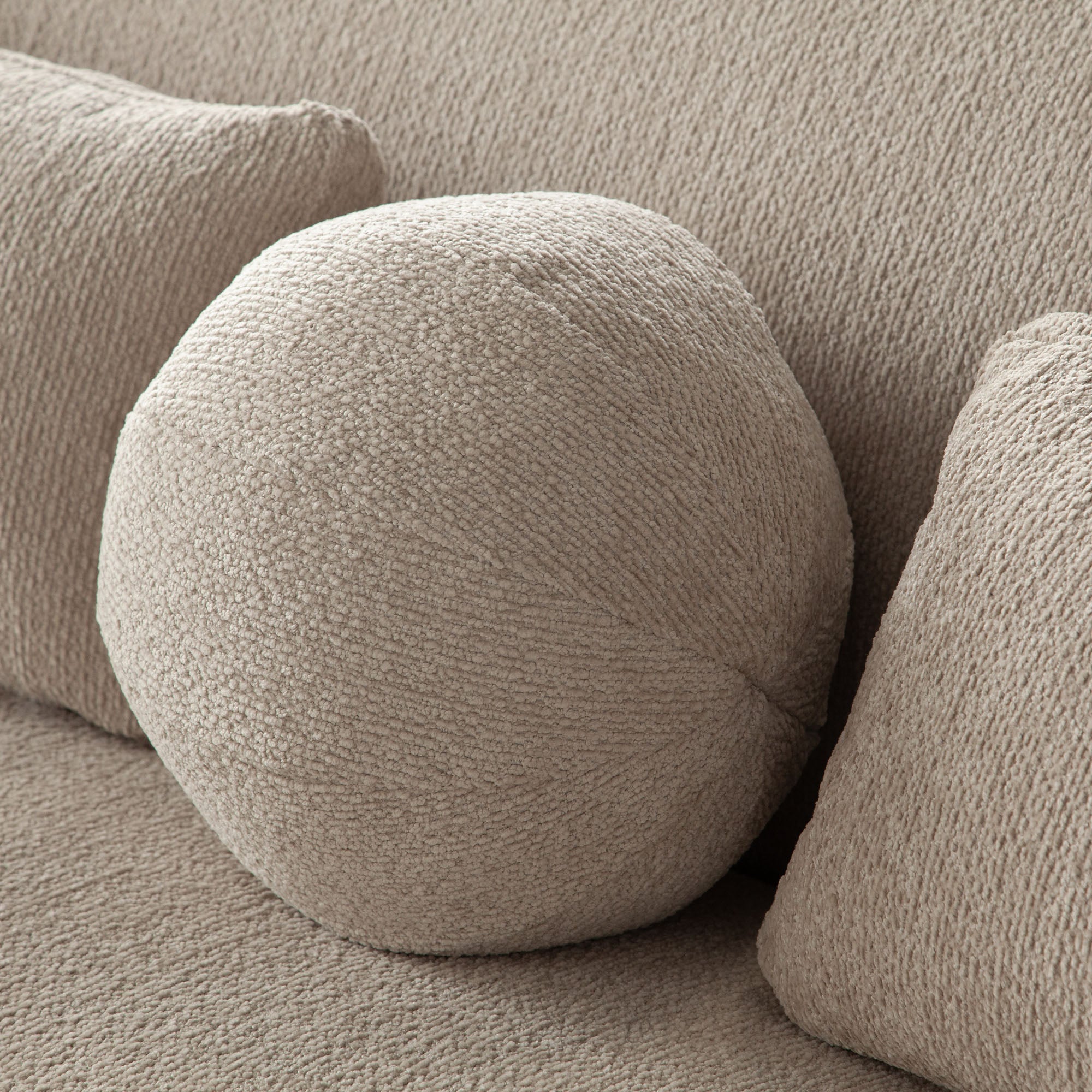 Ocean Sofa in Birch Performance Fabric by Diamond Sofa - styled in a staged room by Center Stage Home Design