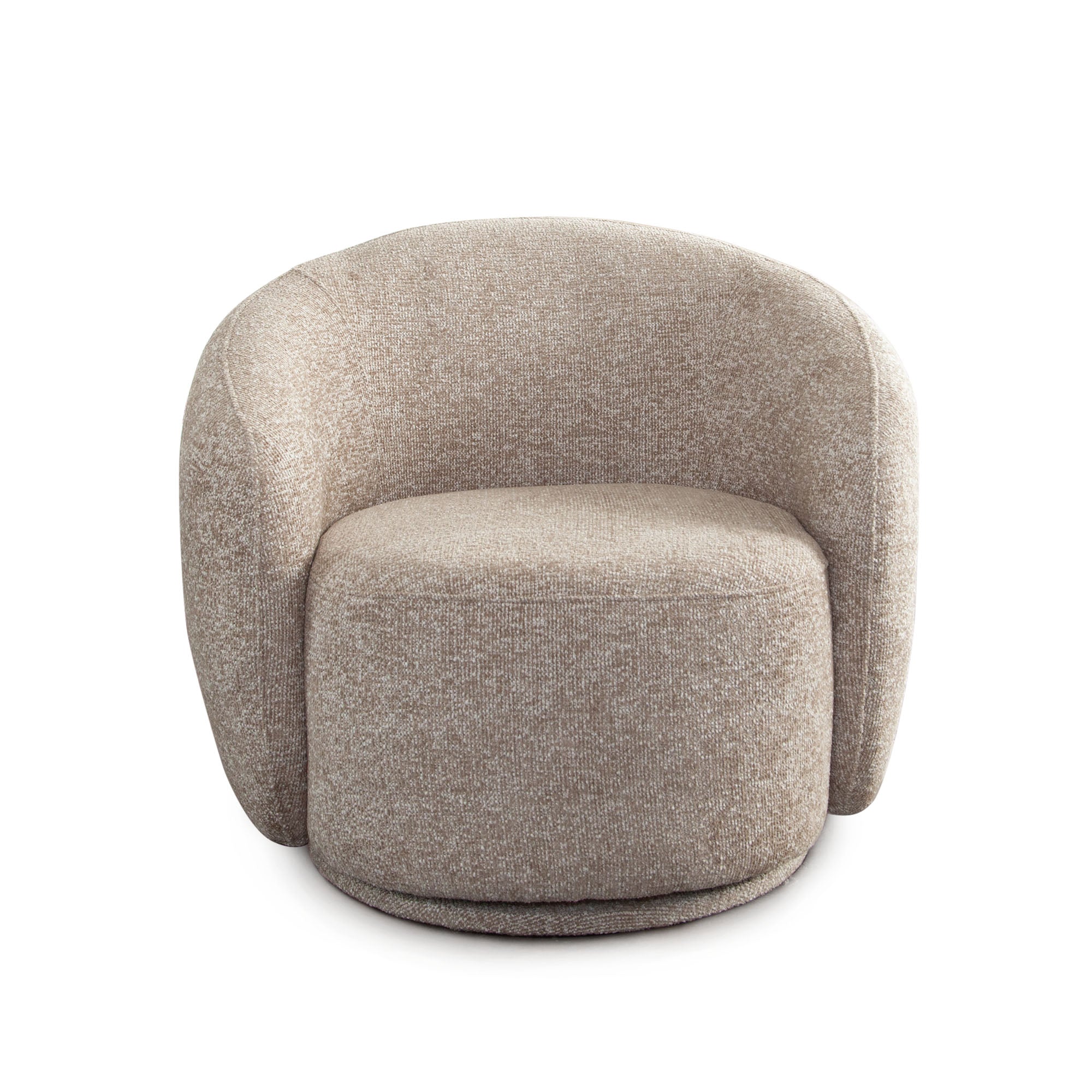 Olli Swivel Chair in Wheat Polyester Fabric by Diamond Sofa