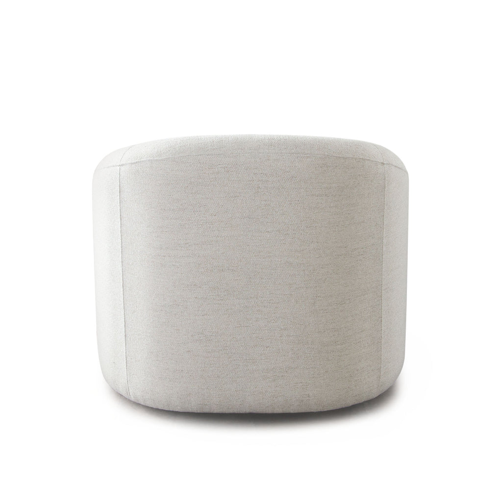 Opal Swivel Chair w/ Contoured Arm in Oat Polyest Fabric by Diamond Sofa