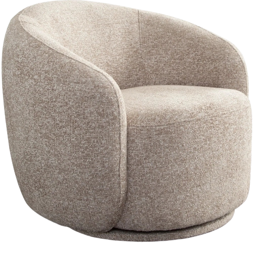 Olli Swivel Chair in Wheat Polyester Fabric by Diamond Sofa