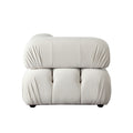 Paloma 5PC Modular 111 Inch Corner Sectional in Light Cream Velvet by Diamond Sofa