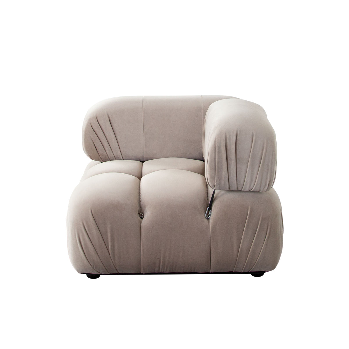 Paloma 5PC Modular 111 Inch Corner Sectional in Mink Tan Velvet by Diamond Sofa