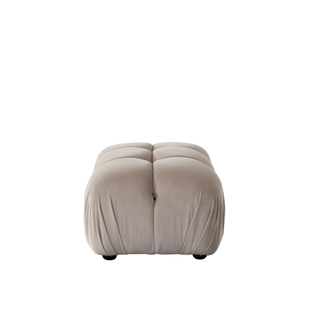 Paloma Rectangle Ottoman in Mink Tan Velvet by Diamond Sofa