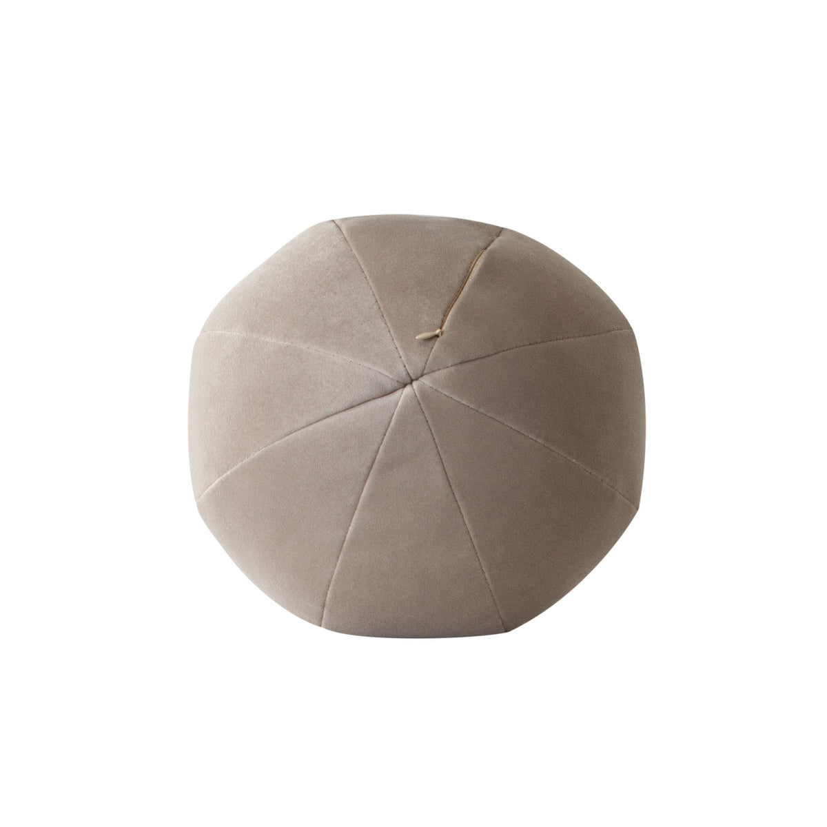 Set of (2) 10" Round Accent Pillows in Mink Tan Velvet by Diamond Sofa