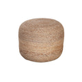 Round Pouf in Natural Jute Fiber by Diamond Sofa