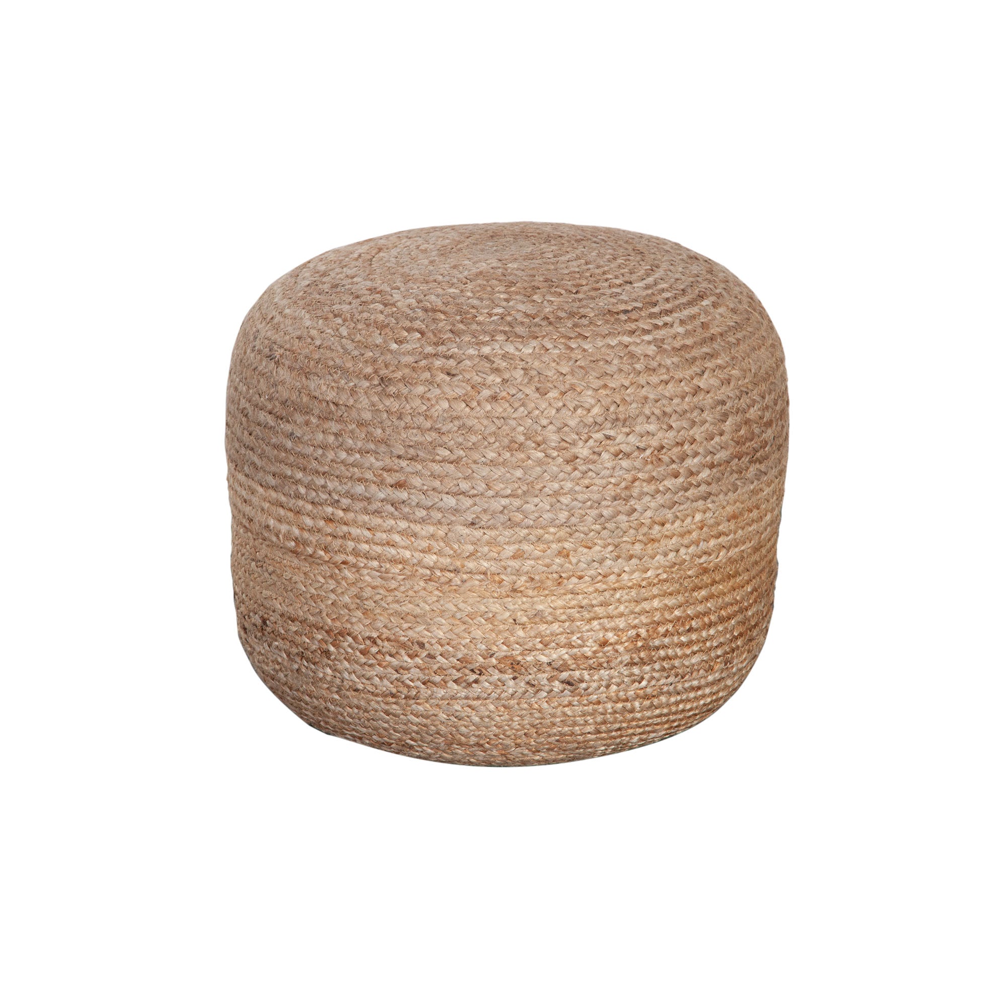 Round Pouf in Natural Jute Fiber by Diamond Sofa