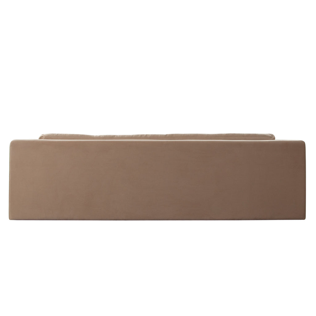 Rift Sofa in Camel Performance Velvet by Diamond Sofa
