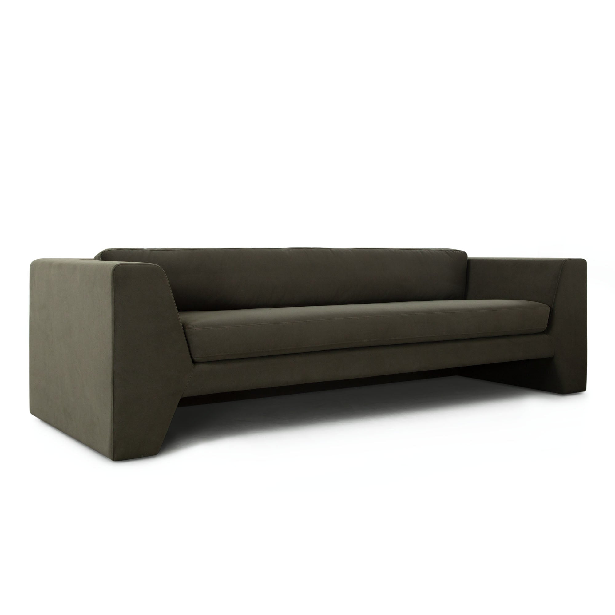 Rift Sofa in Moss Green Performance Velvet by Diamond Sofa