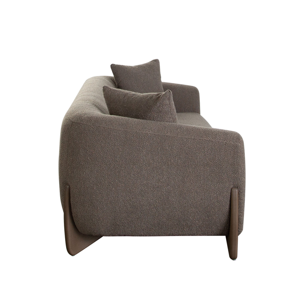 Ryder 92" Sofa in Toffee Polyester Fabric by Diamond Sofa