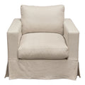 Savannah Slip-Cover Chair in Sand Natural Linen by Diamond Sofa