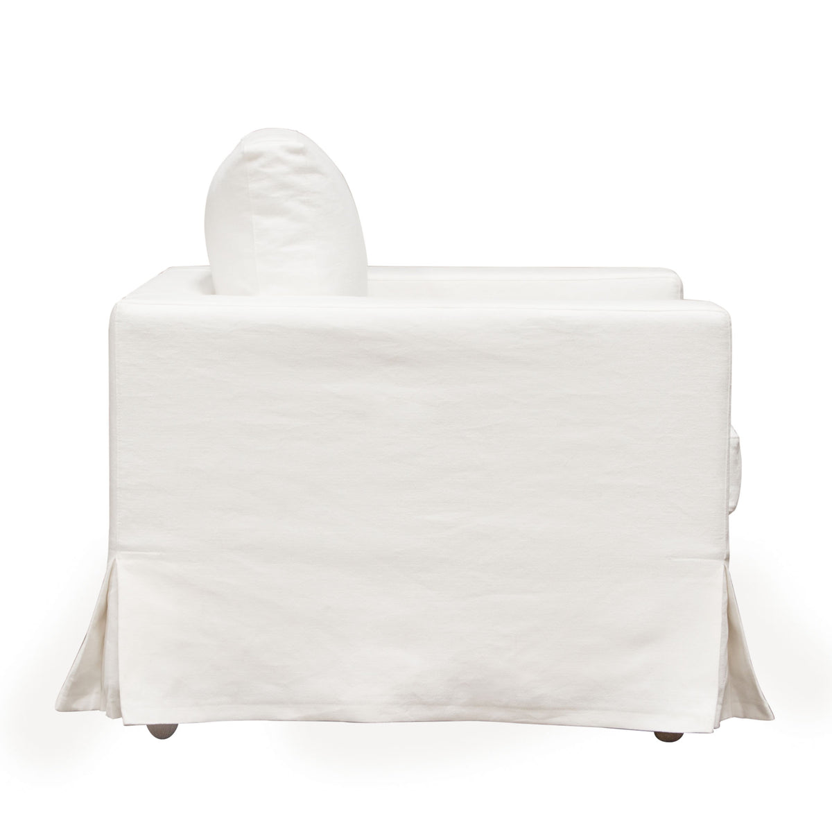 Savannah Slip-Cover Chair in White Natural Linen by Diamond Sofa