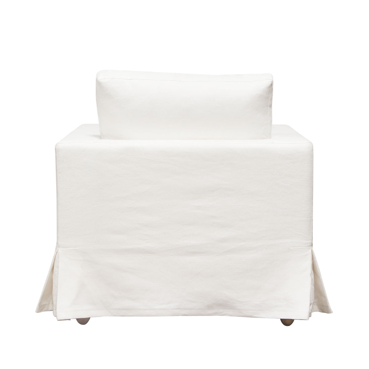 Savannah Slip-Cover Chair in White Natural Linen by Diamond Sofa