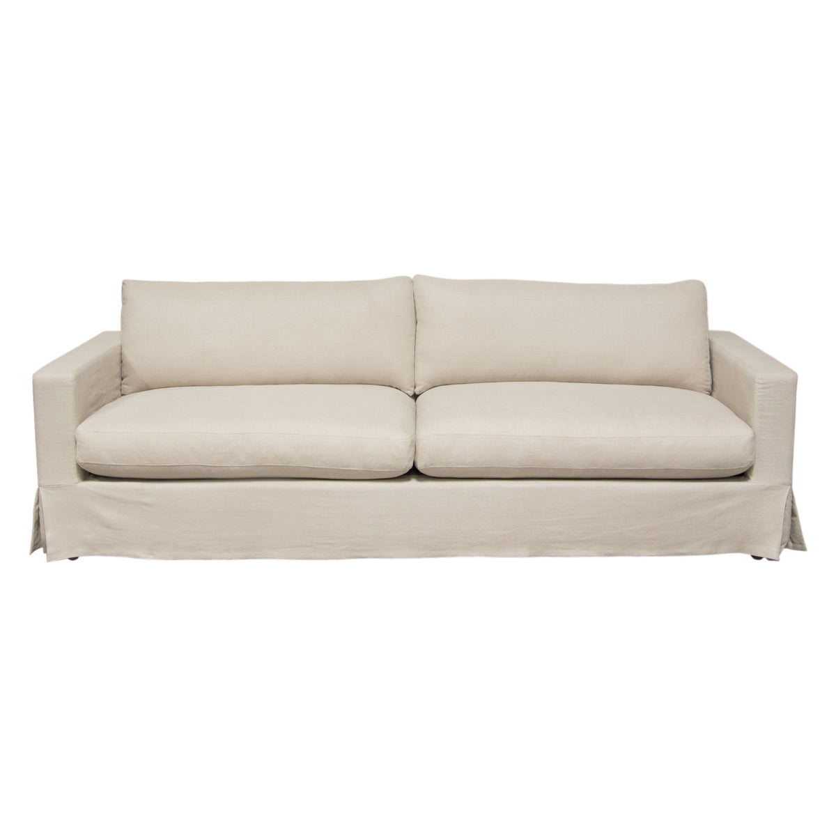 Savannah Slip-Cover Sofa in Sand Natural Linen by Diamond Sofa