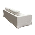 Savannah Slip-Cover Sofa in White Natural Linen by Diamond Sofa