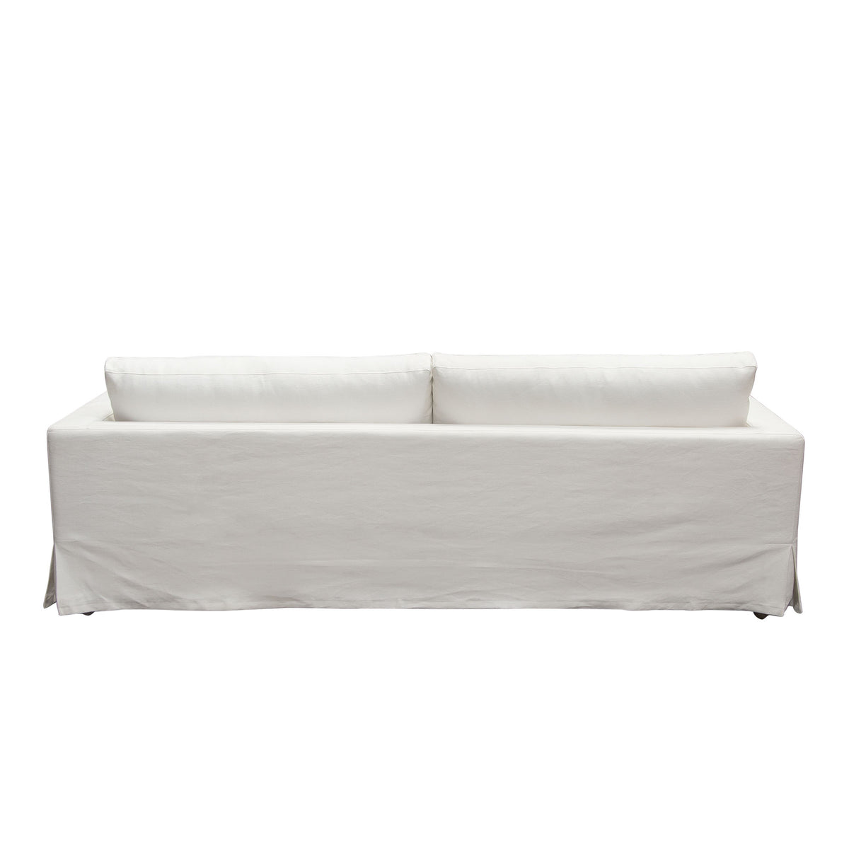 Savannah Slip-Cover Sofa in White Natural Linen by Diamond Sofa