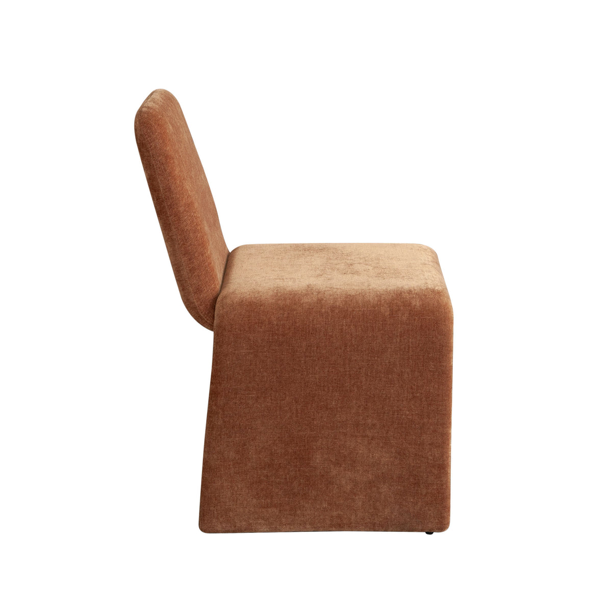Sona Dining Chair in Amber (Burnt Orange) Fabric by Diamond Sofa