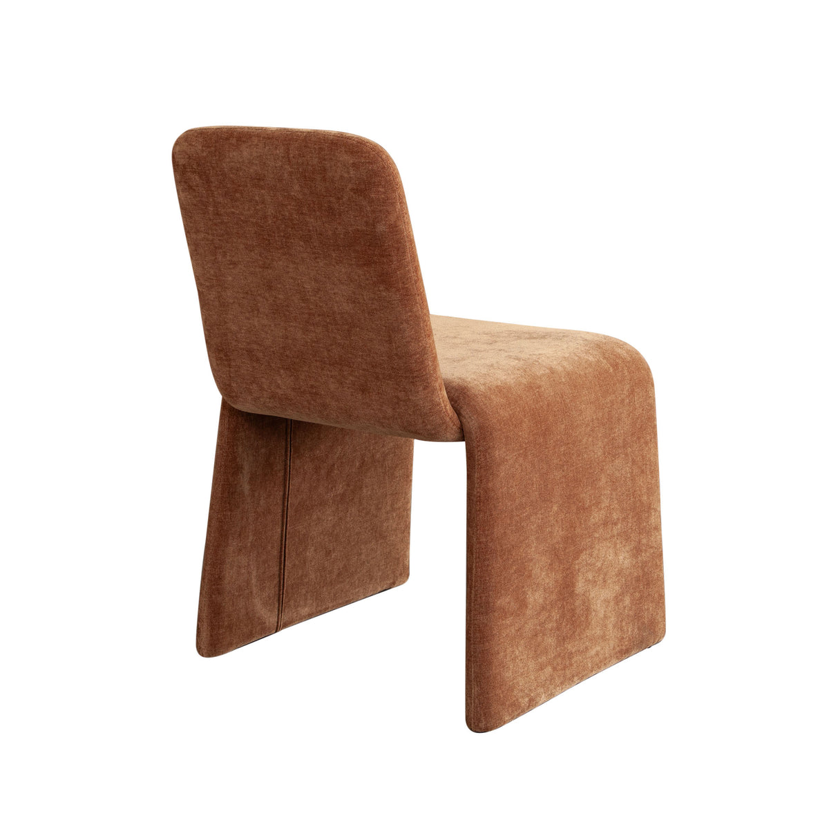Sona Dining Chair in Amber (Burnt Orange) Fabric by Diamond Sofa