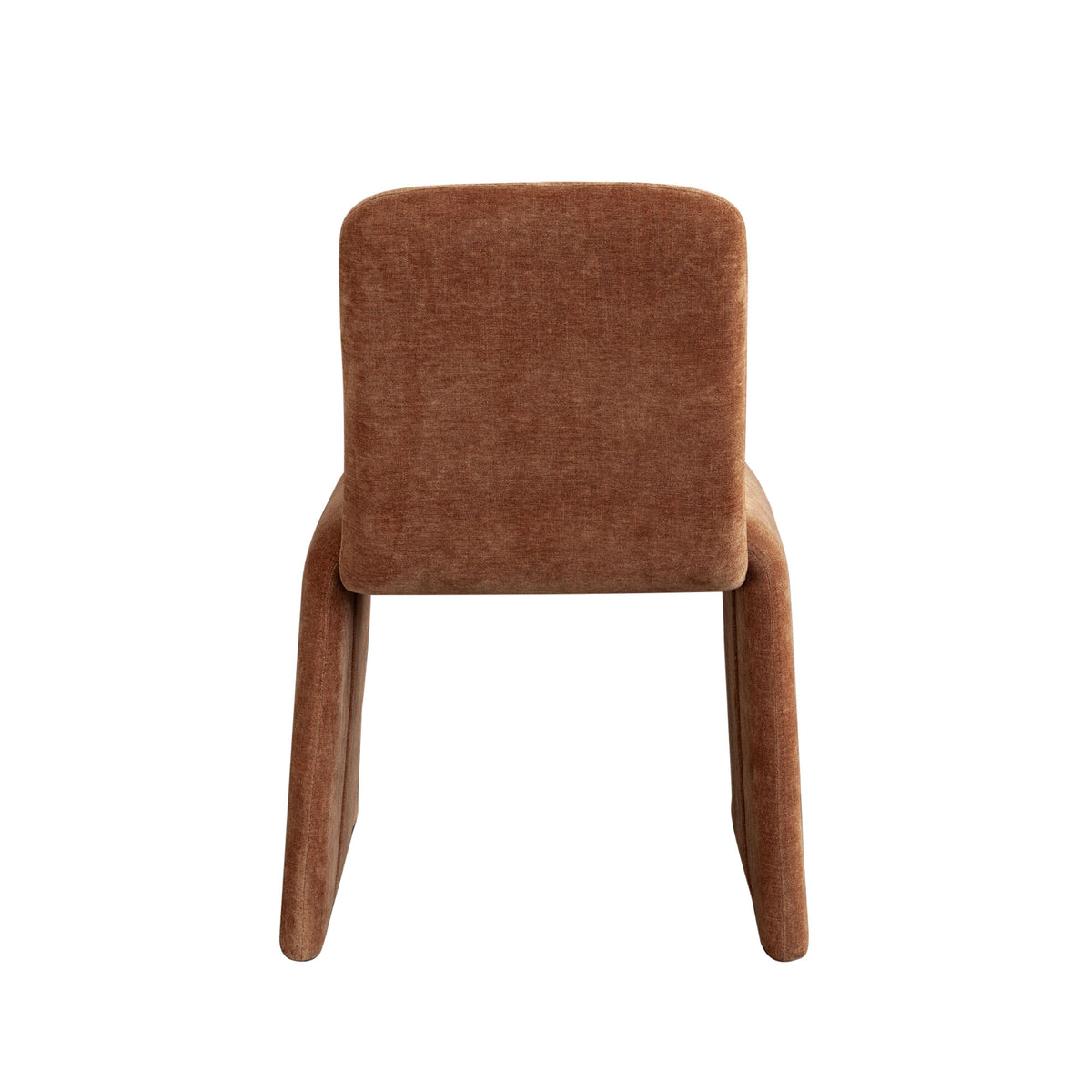 Sona Dining Chair in Amber (Burnt Orange) Fabric by Diamond Sofa