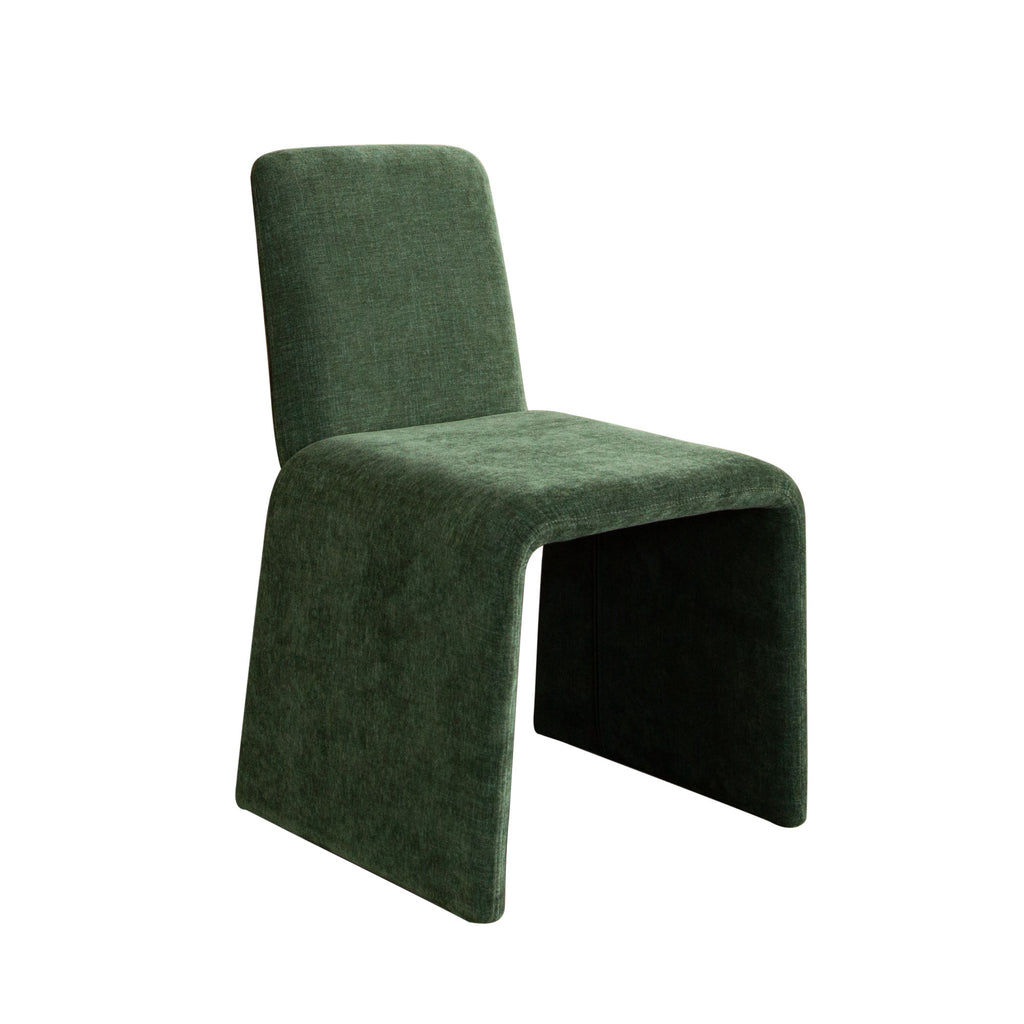 Sona Dining Chair in Spruce Green Fabric by Diamond Sofa