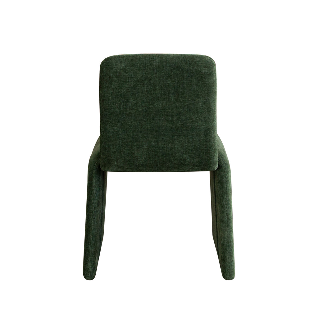 Sona Dining Chair in Spruce Green Fabric by Diamond Sofa