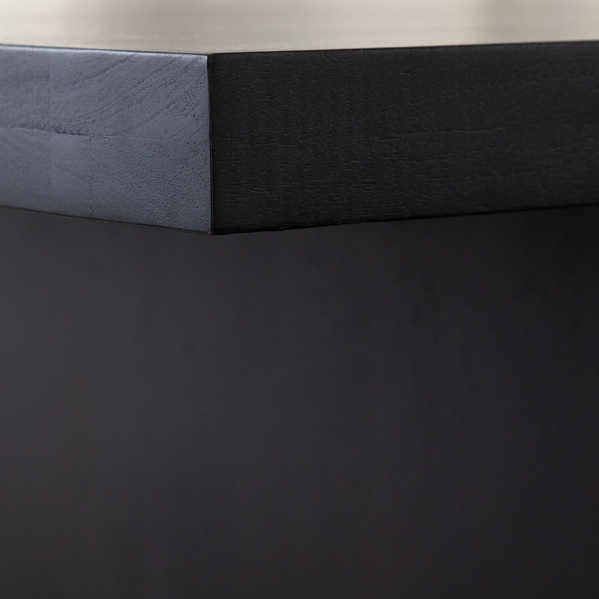 Sonoma 110" Wood Dining Table in Black Finish by Diamond Sofa - styled in a staged room by Center Stage Home Design