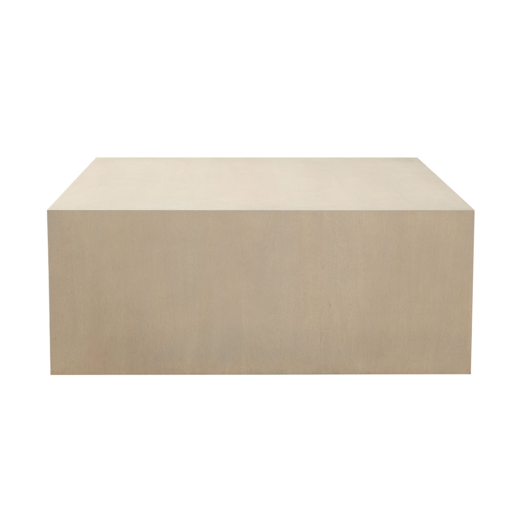 Sonoma 40" Square Wood Cocktail Table in Light Natural Grey Wash Finish by Diamond Sofa