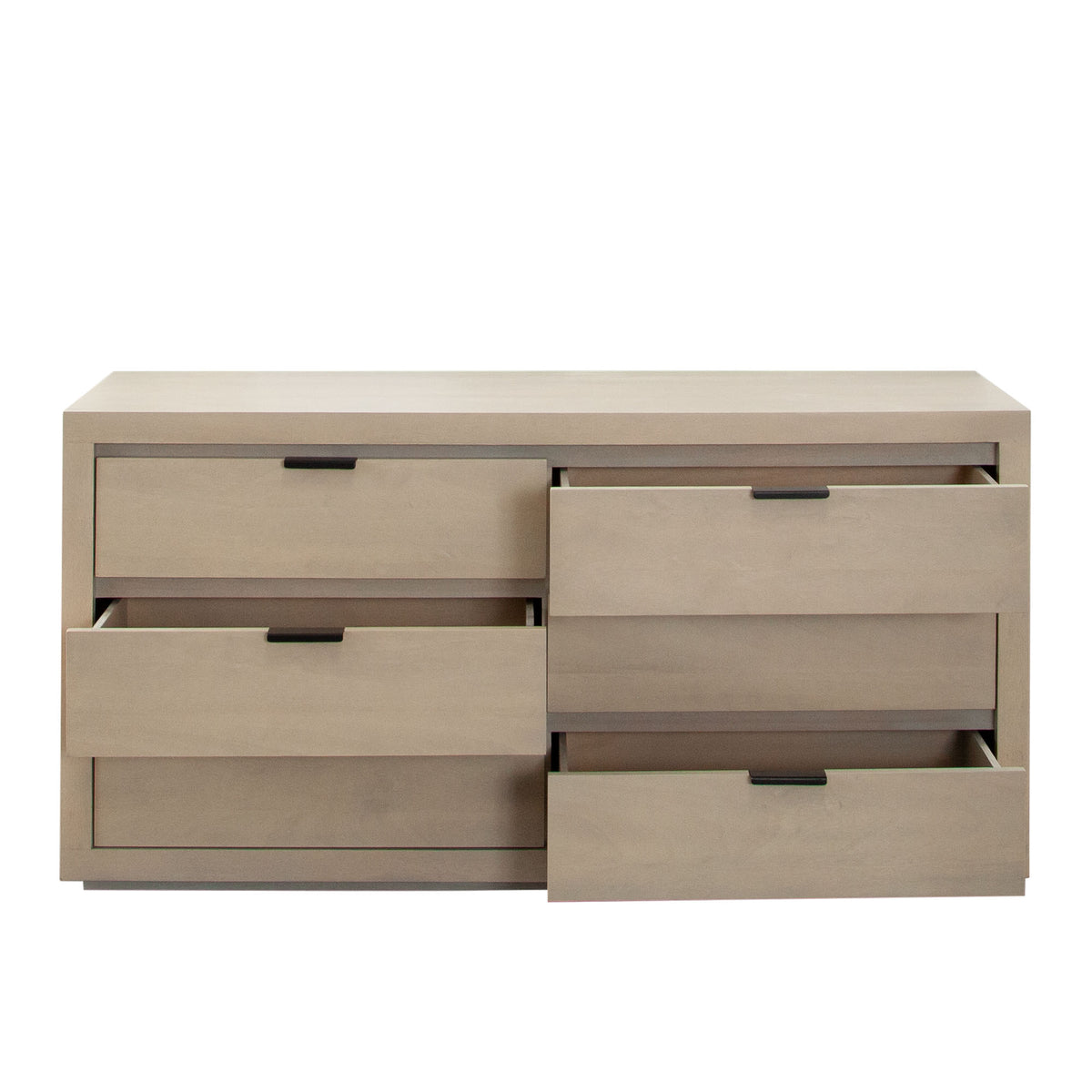 Sonoma 6-Drawer Wood Dresser in Light Natural Grey Wash Finish by Diamond Sofa