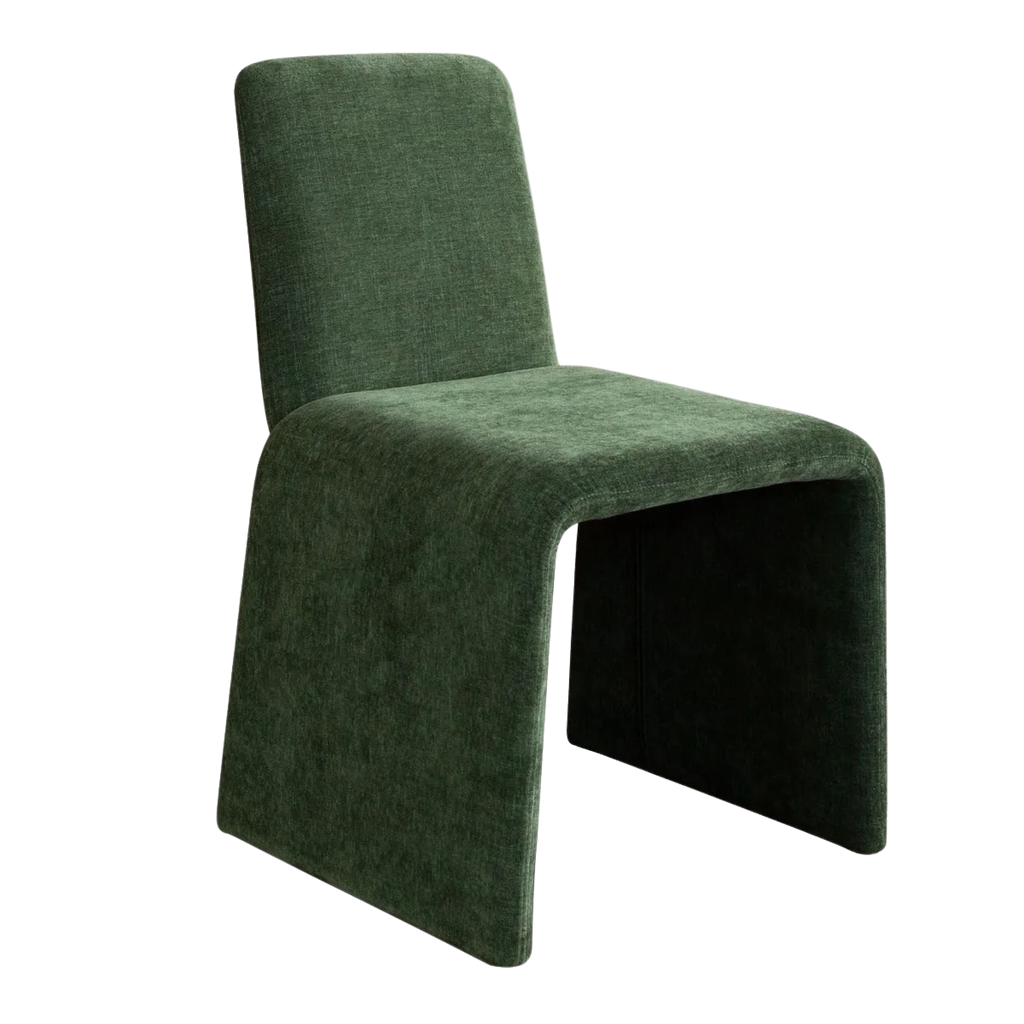 Sona Dining Chair in Spruce Green Fabric by Diamond Sofa