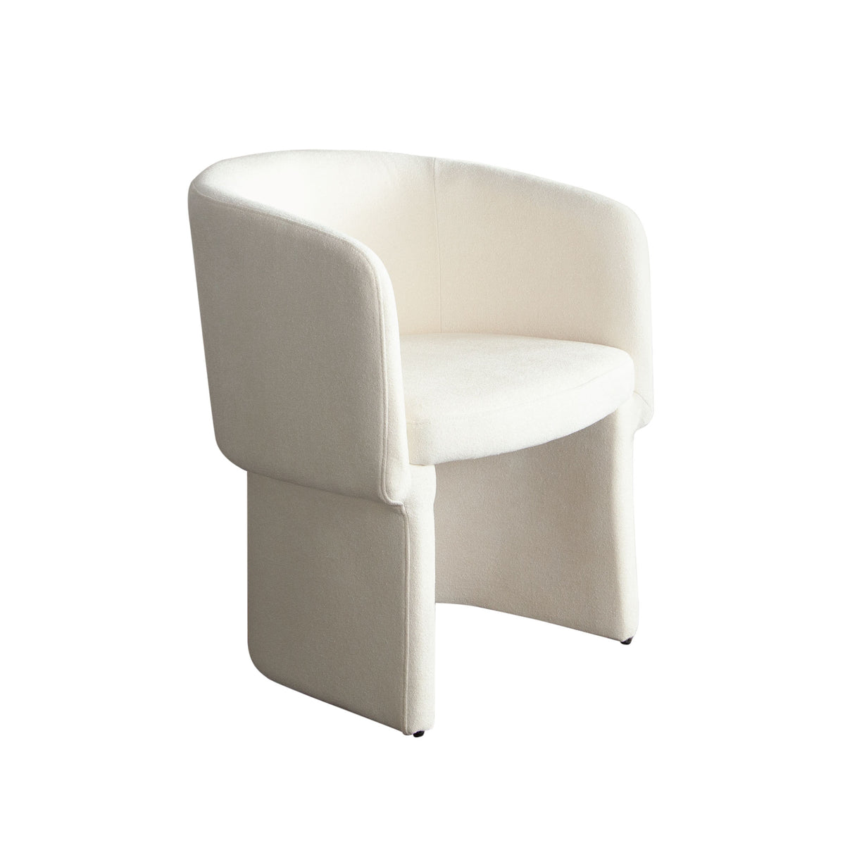 Tess Dining Chair in Elite Ivory Polyester Fabric by Diamond Sofa