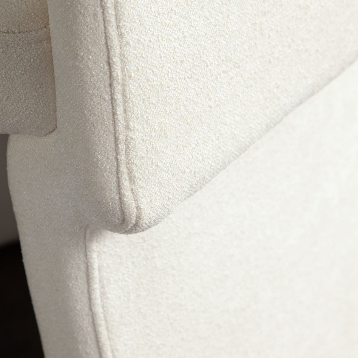 Tess Dining Chair in Elite Ivory Polyester Fabric by Diamond Sofa - styled in a staged room by Center Stage Home Design