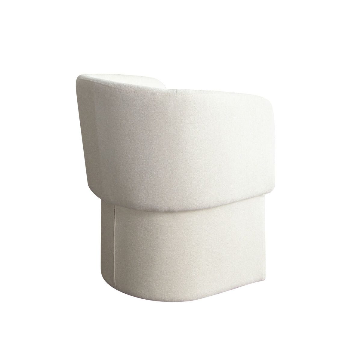 Tess Dining Chair in Elite Ivory Polyester Fabric by Diamond Sofa