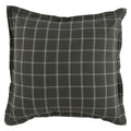 Hudson Plaid Gray Euro Sham 26x26