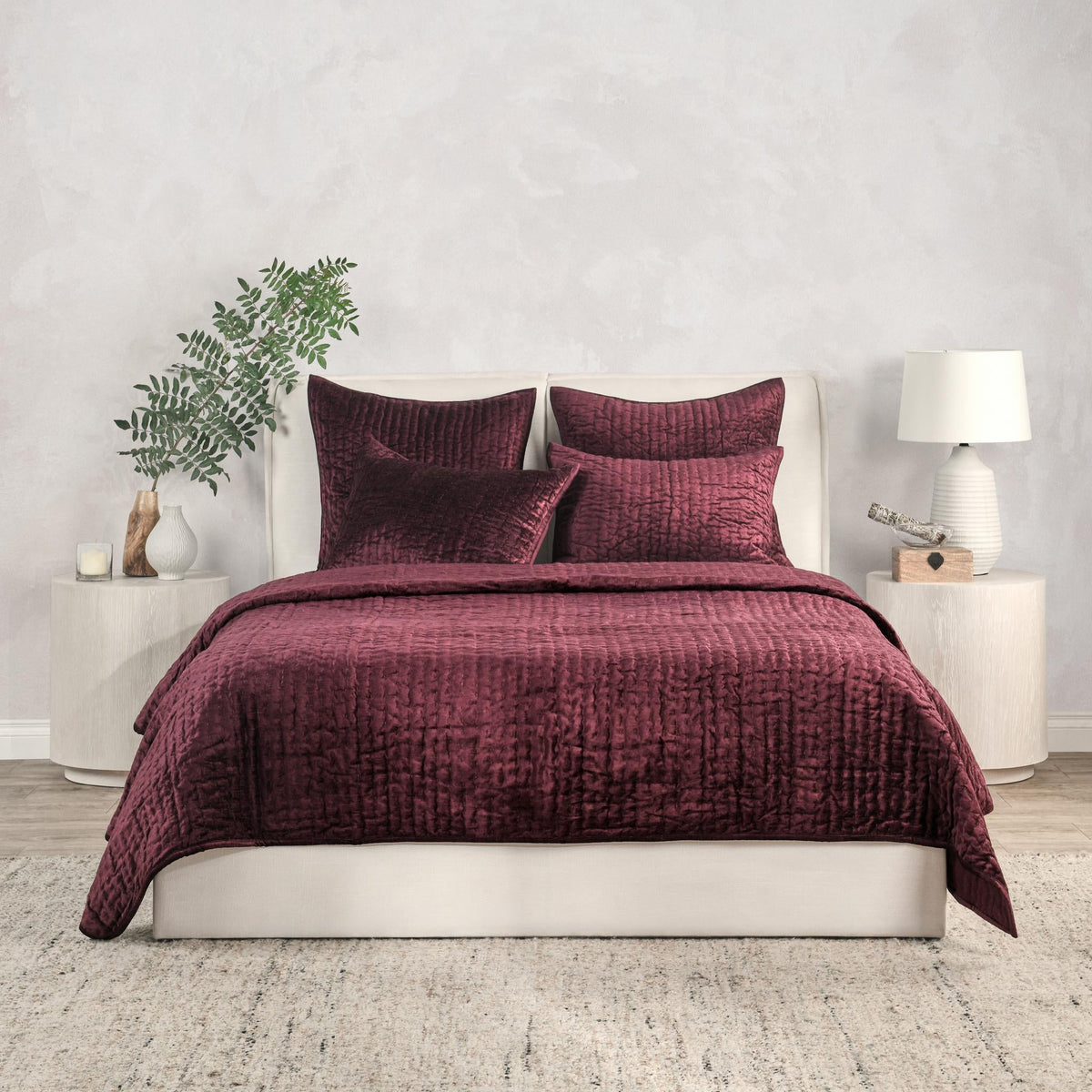 Bari Velvet Port Queen Quilt — view 3