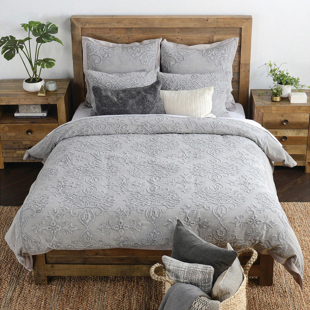 Reagan Gray King Duvet — view 2