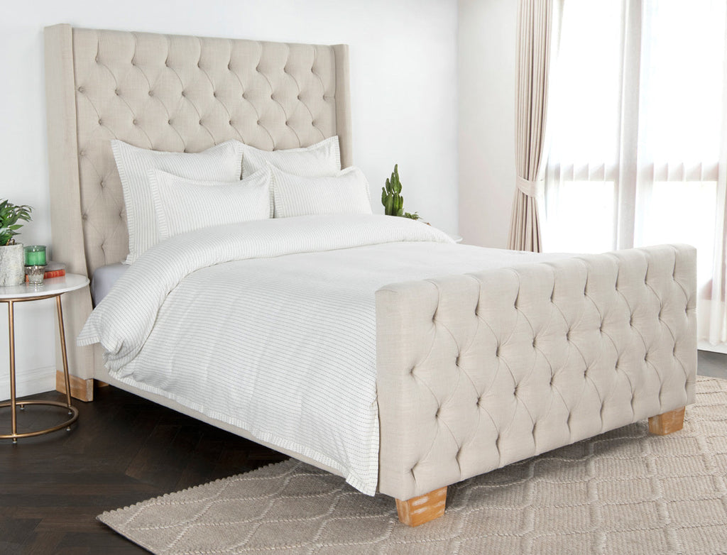 Karina Ivory Gray Queen Duvet — view 2
