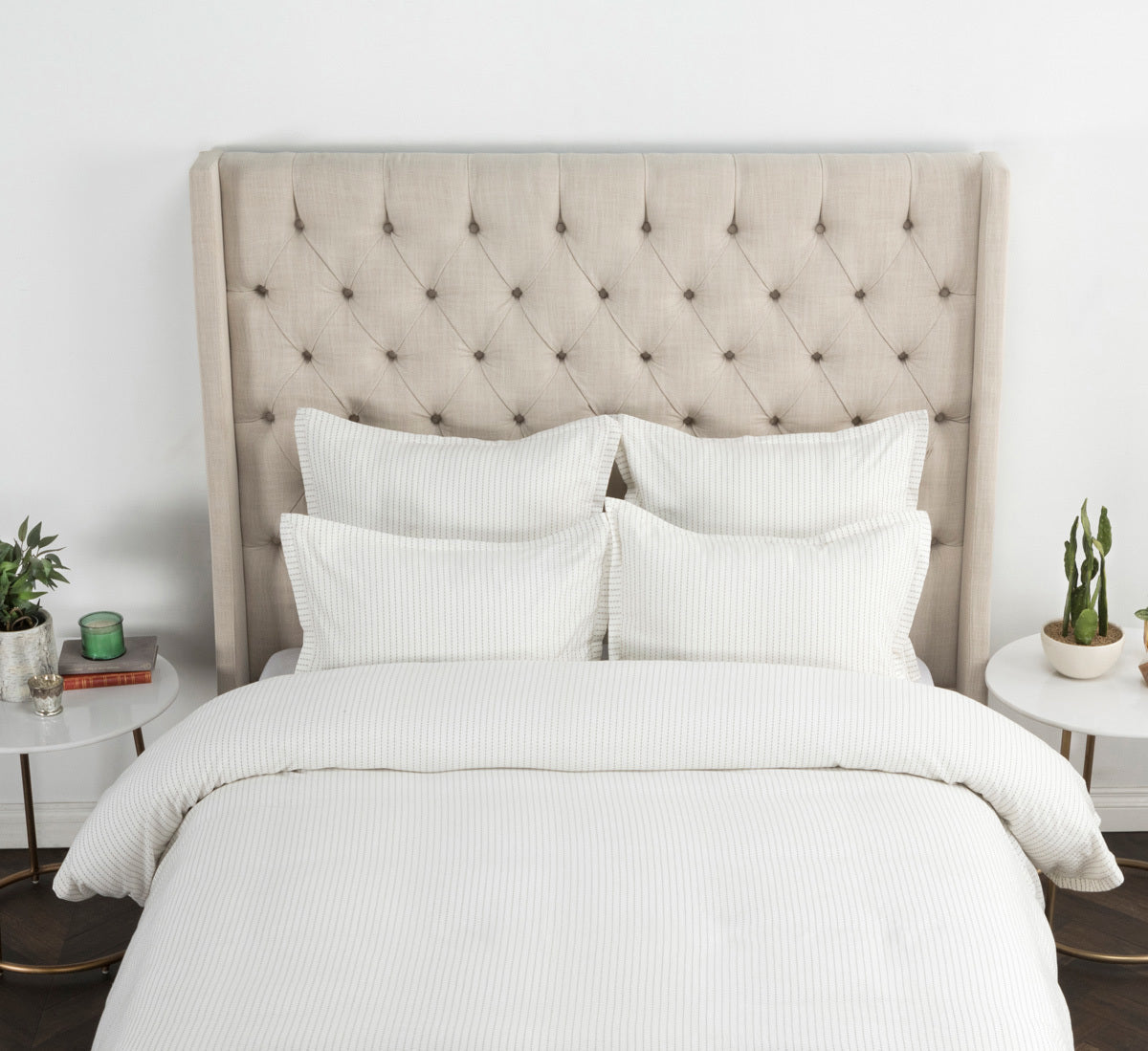 Karina Ivory Gray Queen Duvet — view 3