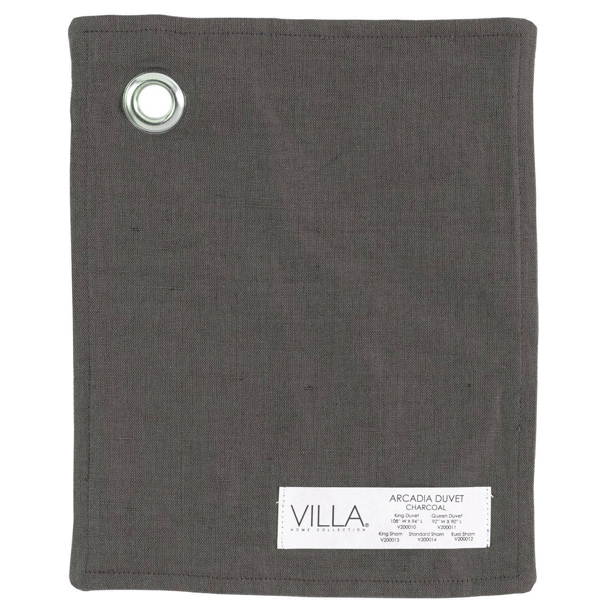 Arcadia Charcoal King Duvet