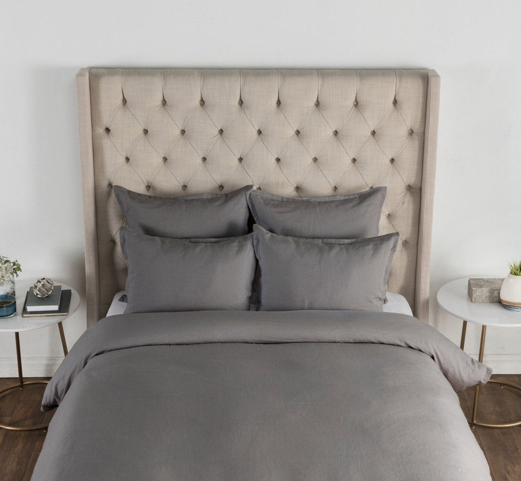 Arcadia Charcoal Queen Duvet