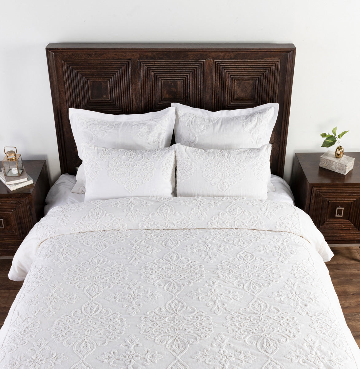Reagan White King Duvet — view 2
