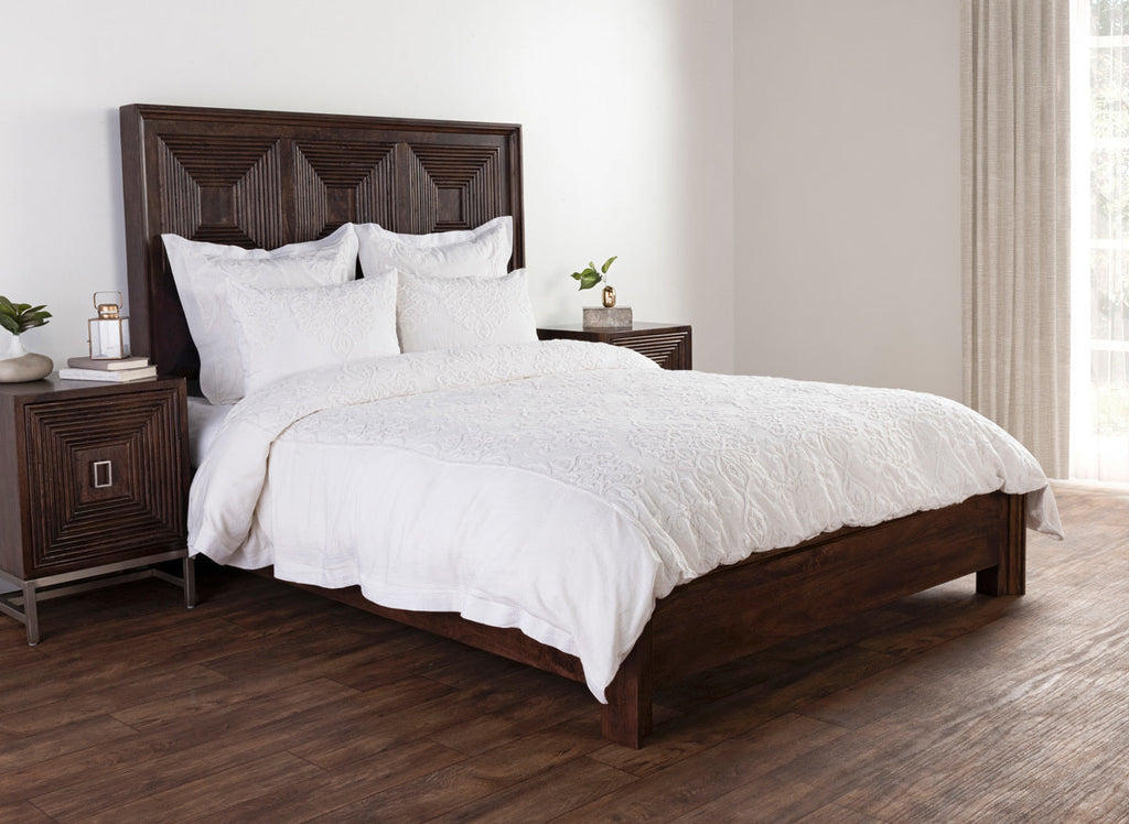 Reagan White Queen Duvet — view 2
