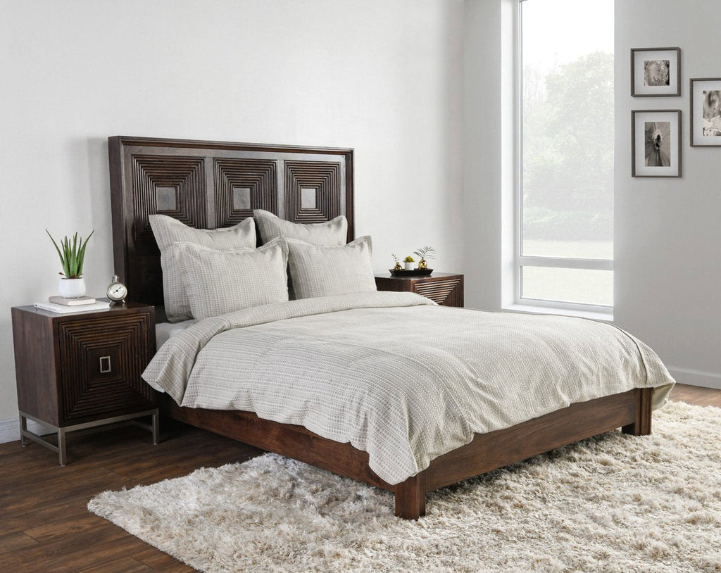 Mason Taupe King Duvet — view 3