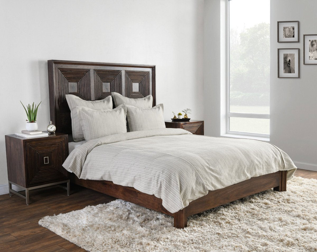 Mason Taupe King Duvet — view 3