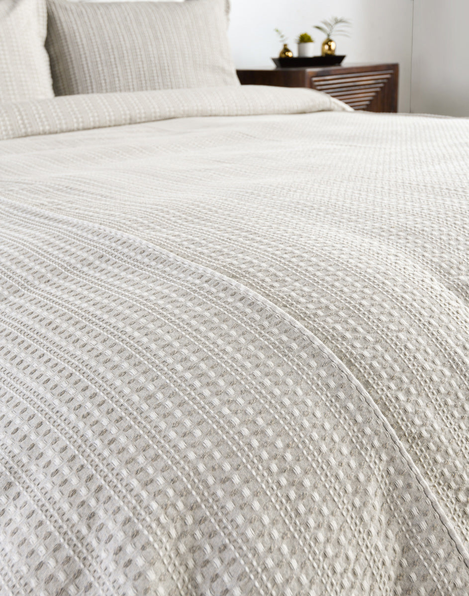 Mason Taupe King Duvet — view 4
