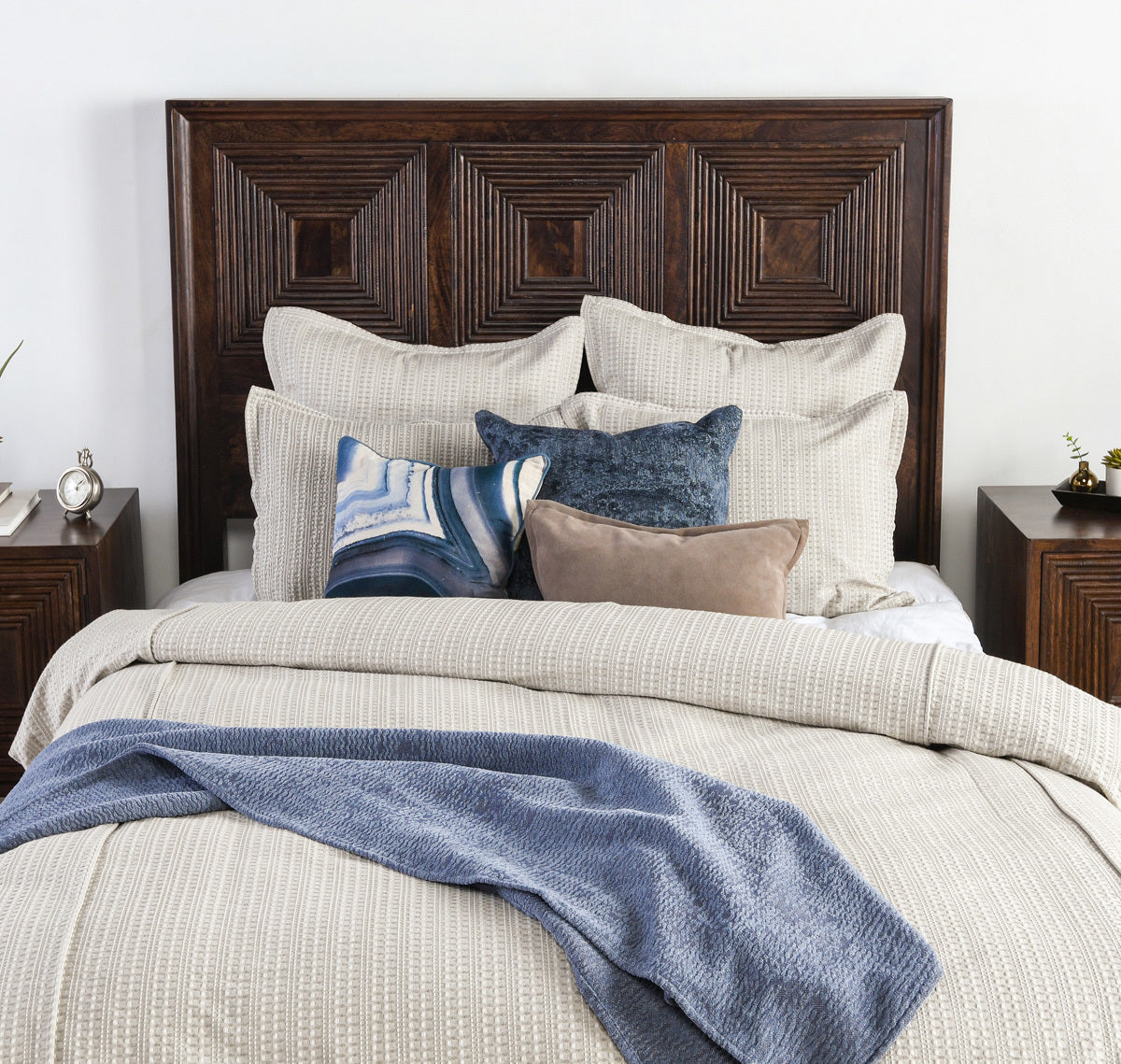Mason Taupe King Duvet — view 2