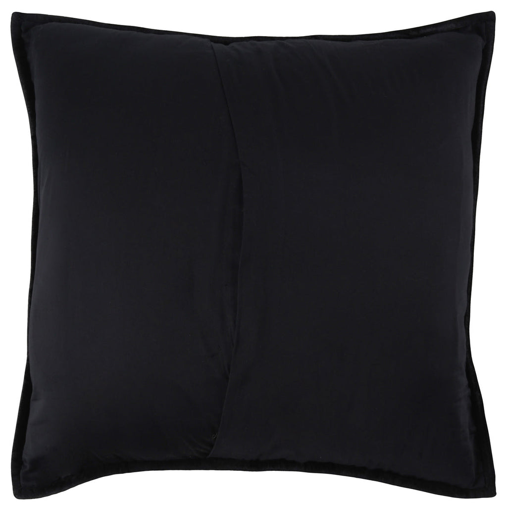 Bari Velvet Onyx Euro Sham — view 2
