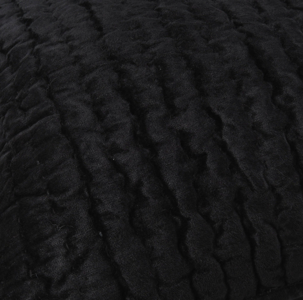 Bari Velvet Onyx Euro Sham — view 3