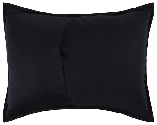 Bari Velvet Onyx Standard Sham — view 2