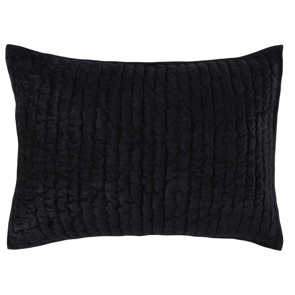 Bari Velvet Onyx Standard Sham